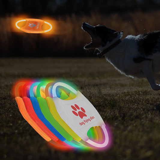 LED Light-Up Dog Flying Disc ¨C Interactive Training & Play Toy for Dogs