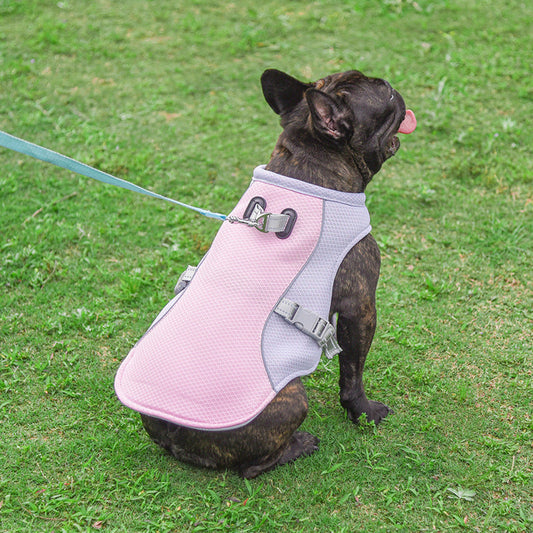 Summer Dog Cooling Harness Vest ¨C Breathable No-Pull Lightweight Mesh Harness for Hot Weather