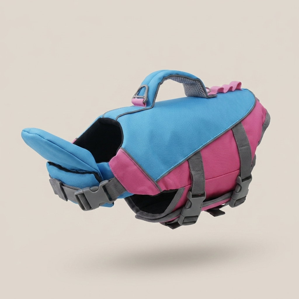 floaty - dog life jacket with head rest