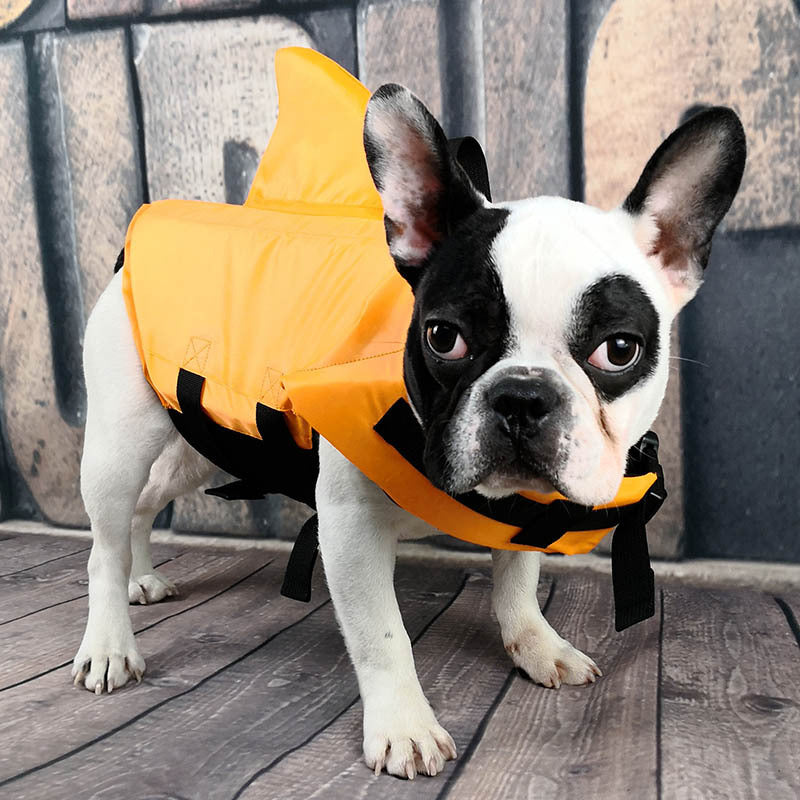 Shark Fin Dog Life Jacket - Summer Swim Vest for Dogs