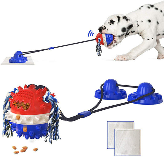 Indestructible Suction Cup Chew Toy for Large Dogs