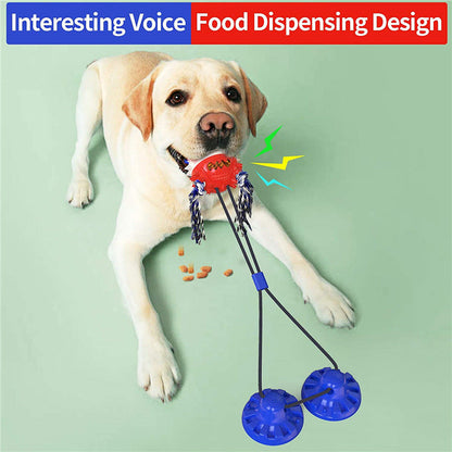 Indestructible Suction Cup Chew Toy for Large Dogs