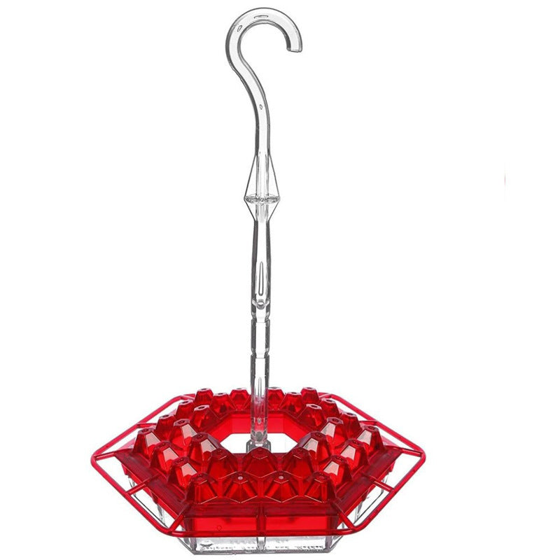 Hexagonal Flower Bird Feeder - Decorative Hanging Garden Feeder