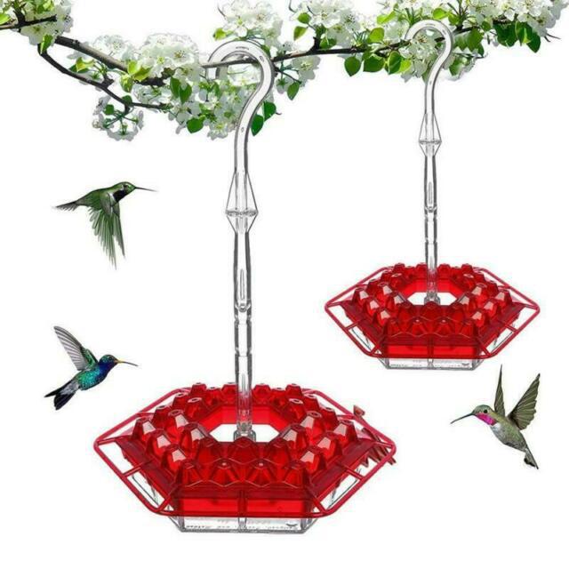 Hexagonal Flower Bird Feeder - Decorative Hanging Garden Feeder