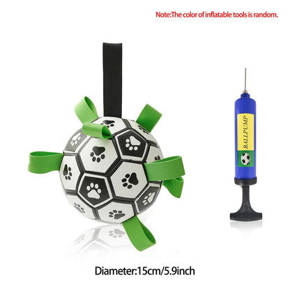 Inflatable Interactive Dog Football for Outdoor Fetch & Training