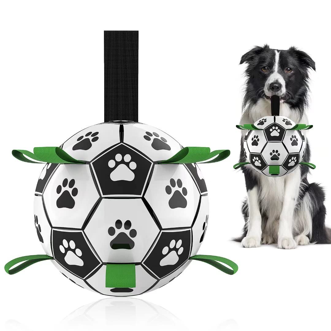Inflatable Interactive Dog Football for Outdoor Fetch & Training
