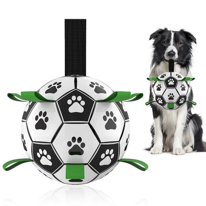 Inflatable Interactive Dog Football for Outdoor Fetch & Training