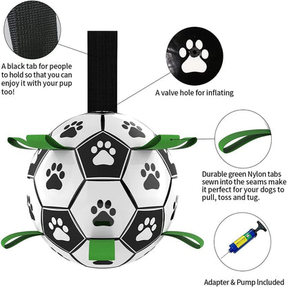 Inflatable Interactive Dog Football for Outdoor Fetch & Training