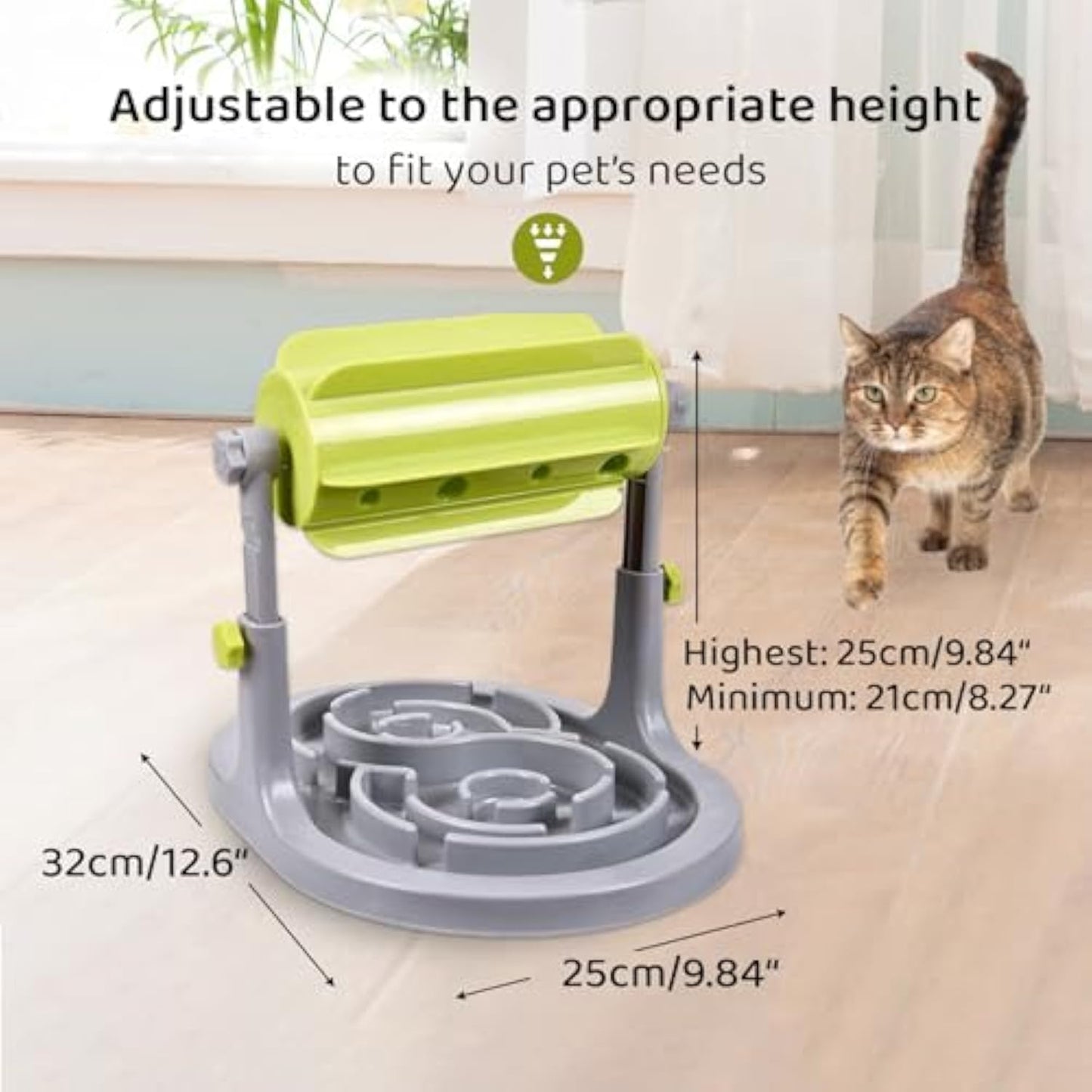 Interactive Slow Feeder Puzzle Bowl for Dogs & Cats
