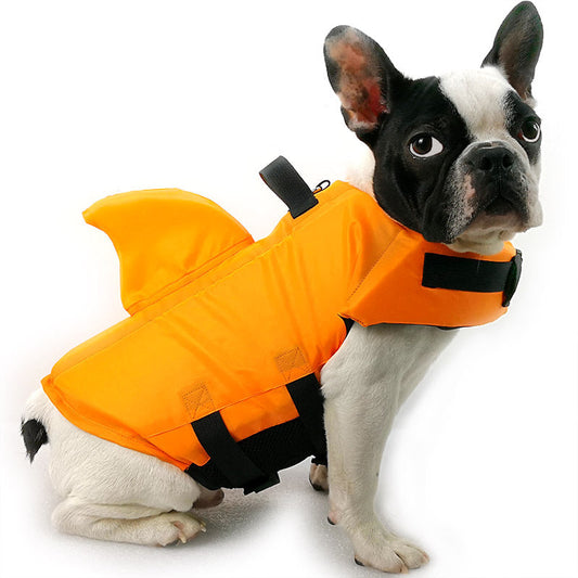 Shark Fin Dog Life Jacket - Summer Swim Vest for Dogs