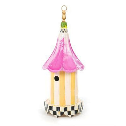 Hand-Painted Decorative Pendant Bird Feeder - Hanging Metal & Resin Garden Feeder