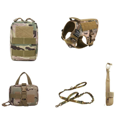 Tactical Dog Harness & Leash Set ¨C No Pull K9 Training Vest for German Shepherd & Large Dogs