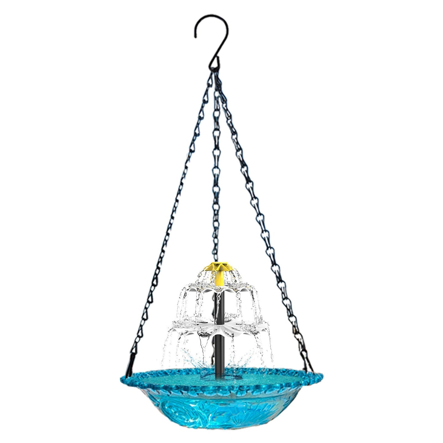 Solar-Powered Bird Bath Fountain - Outdoor Garden Water Feeder