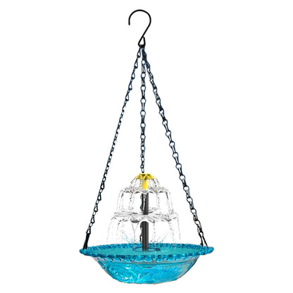Solar-Powered Bird Bath Fountain - Outdoor Garden Water Feeder