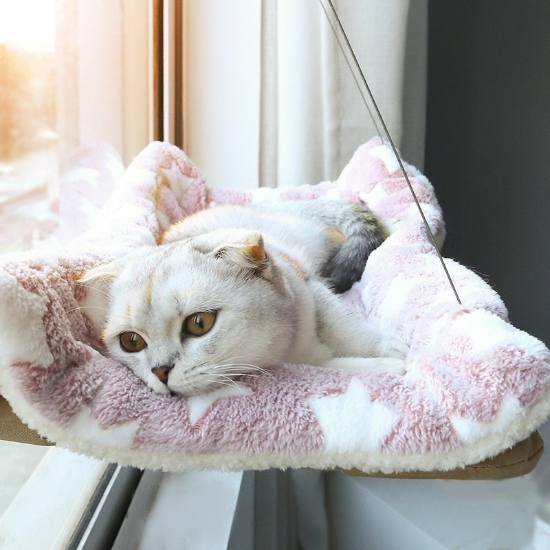 Cat Window Hammock with Strong Suction Cups ¨C Sun Hanging Perch for Indoor Cats