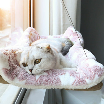 Cat Window Hammock with Strong Suction Cups ¨C Sun Hanging Perch for Indoor Cats