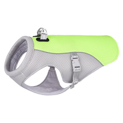 Summer Dog Cooling Harness Vest ¨C Breathable No-Pull Lightweight Mesh Harness for Hot Weather