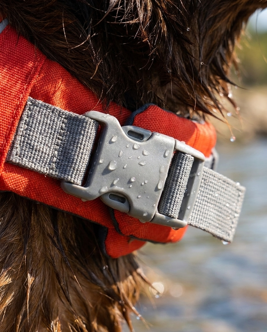 floaty - dog life jacket with head rest