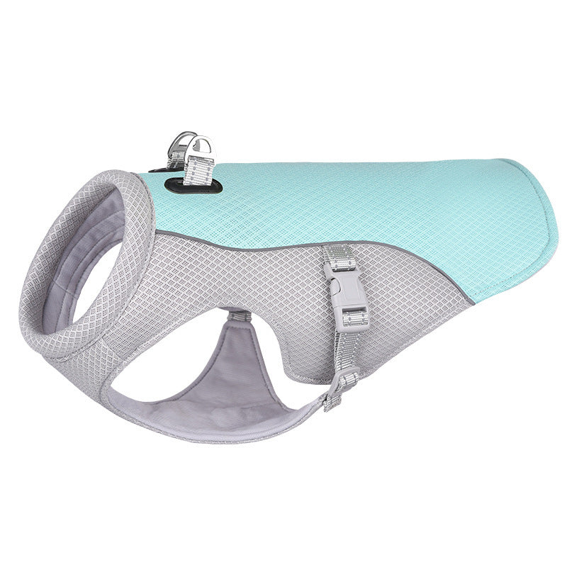 Summer Dog Cooling Harness Vest ¨C Breathable No-Pull Lightweight Mesh Harness for Hot Weather