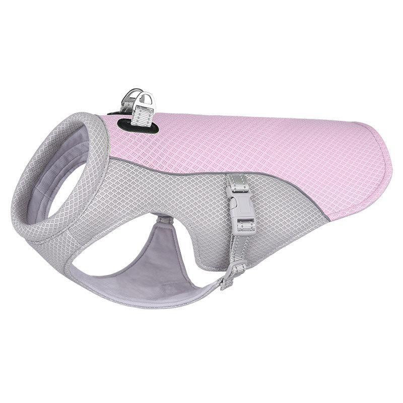 Summer Dog Cooling Harness Vest ¨C Breathable No-Pull Lightweight Mesh Harness for Hot Weather