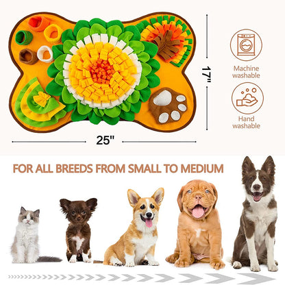 Large Snuffle Mat for Dogs - Interactive Sniff & Slow Feeder Mat for Stress Relief and Enrichment