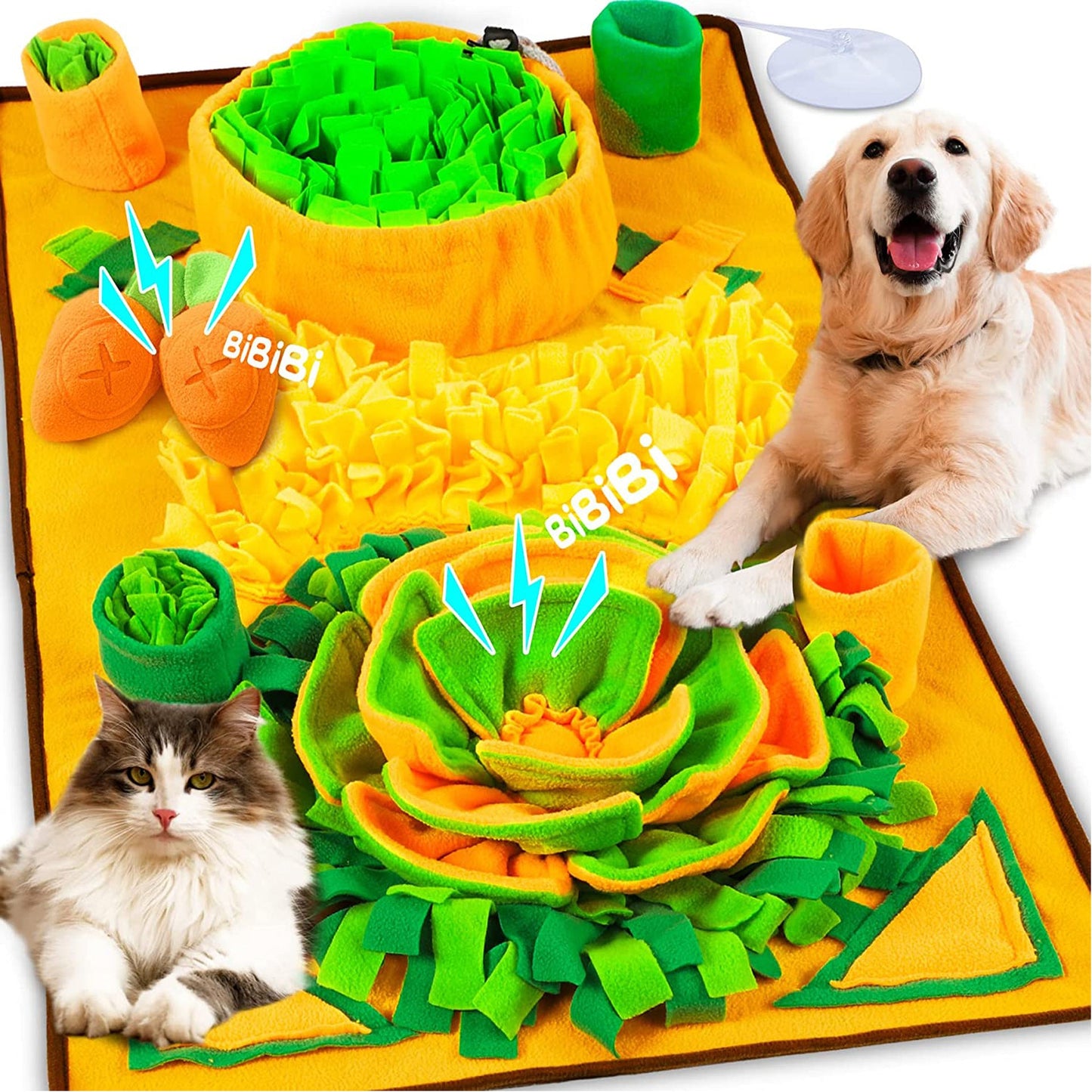 Large Snuffle Mat for Dogs - Interactive Sniff & Slow Feeder Mat for Stress Relief and Enrichment