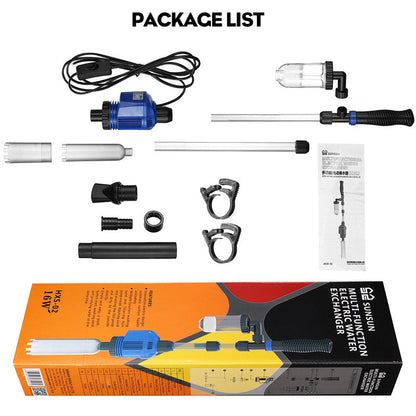Electric Aquarium Gravel Cleaner - Automatic Water Change & Siphon Vacuum
