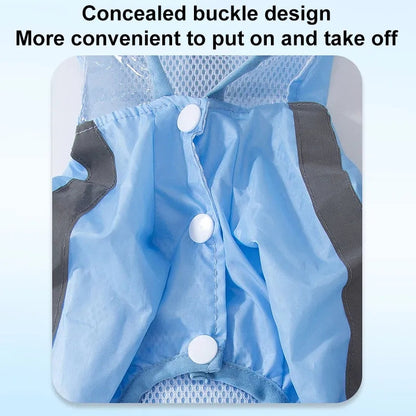 Waterproof Dog Raincoat | Full-Body 4-Leg Rain Jacket for Small & Medium Dogs
