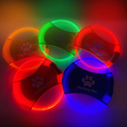 LED Light-Up Dog Flying Disc ¨C Interactive Training & Play Toy for Dogs