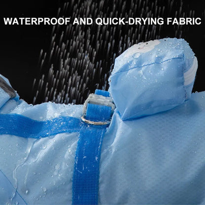 Waterproof Dog Raincoat | Full-Body 4-Leg Rain Jacket for Small & Medium Dogs