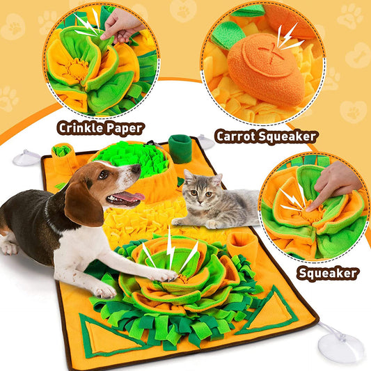 Large Snuffle Mat for Dogs - Interactive Sniff & Slow Feeder Mat for Stress Relief and Enrichment