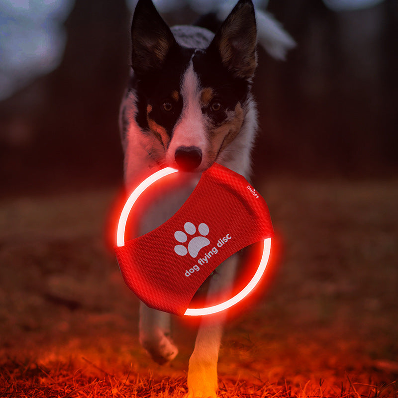 LED Light-Up Dog Flying Disc ¨C Interactive Training & Play Toy for Dogs