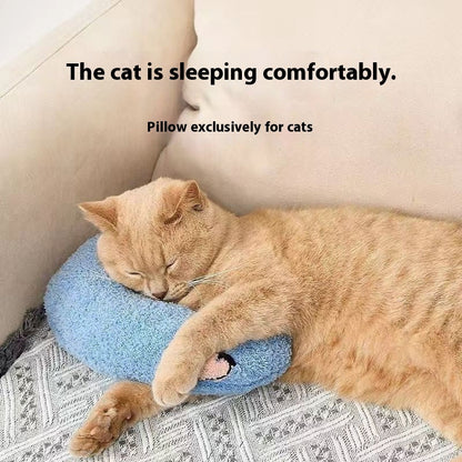 Pet Sleeping Mat with Neck Support | U-Shaped Pillow Bed for Dogs & Cats