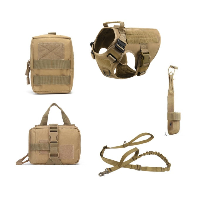 Tactical Dog Harness & Leash Set ¨C No Pull K9 Training Vest for German Shepherd & Large Dogs